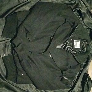 Excelled Black Pea Coat